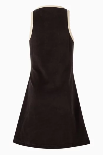 Sleeveless Monogram Dress in Velvet