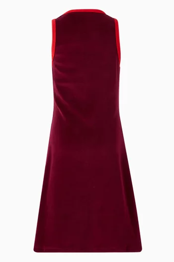 Sleeveless Monogram Dress in Velvet