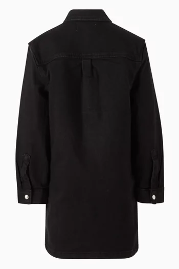 Relaxed Dress in Washed Denim