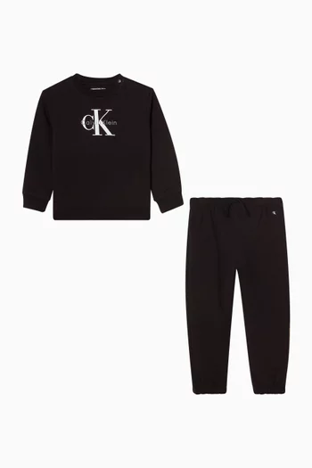 Monogram Tracksuit Set in Cotton