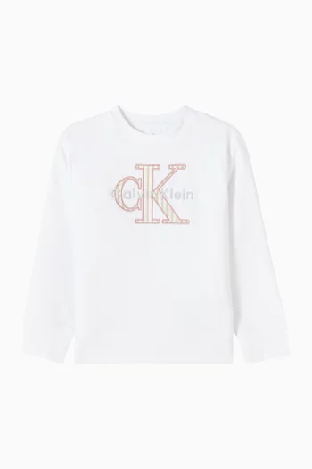 Monologo Sweatshirt in Cotton