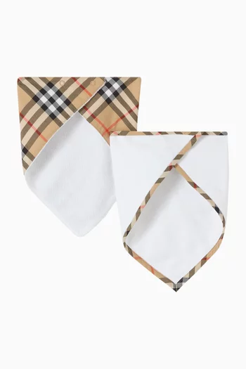 Check Bibs, Set of 2