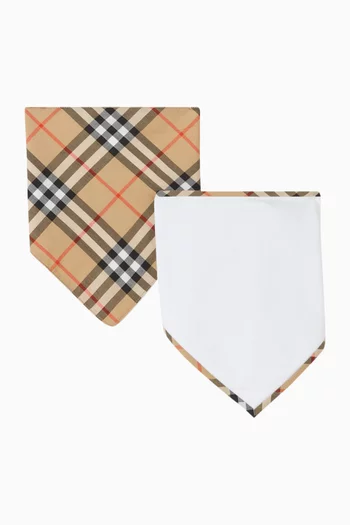 Check Bibs, Set of 2