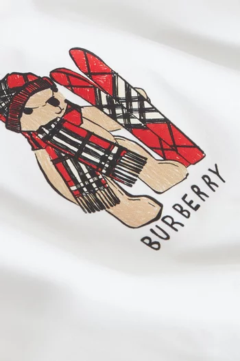 Ski Bear T-shirt in Cotton