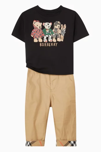 تي شيرت مزين بالدب توماس والأصدقاء قطن