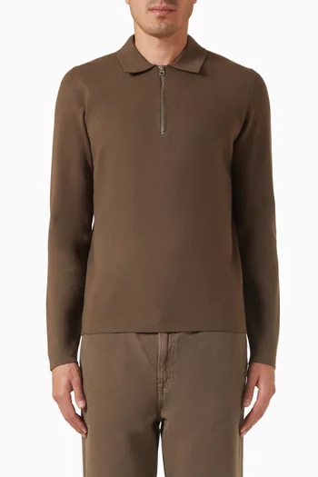 سترة جونا بسحّاب قصير منسوجة