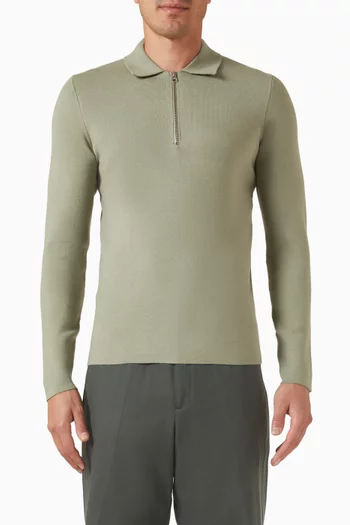 سترة جونا بسحّاب قصير منسوجة