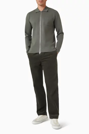 سترة جونا بسحّاب منسوجة