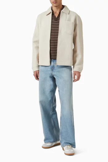 جاكيت هانز بسحّاب كامل صوف