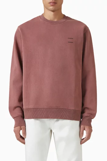 سويت شيرت ساجويل بشعار الماركة مزيج قطن