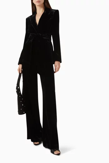 Issel Wrap Blazer in Velvet