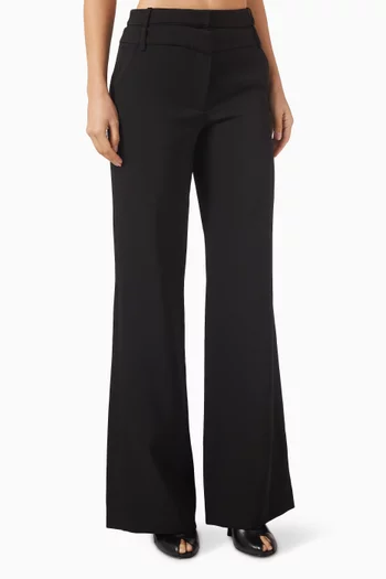 Tonelli Double Waistband Pants in Crepe
