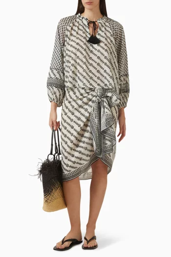 Levante Embroidered Smock Top