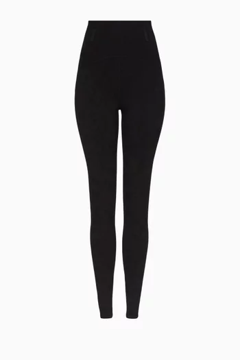 High-rise Ribbed Leggings