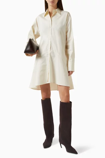 Petal Mini Shirt Dress