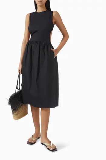 The Sabine Dress in Cotton Poplin