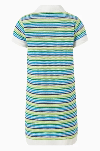 فستان بنمط قميص مخطط