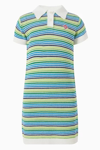 فستان بنمط قميص مخطط