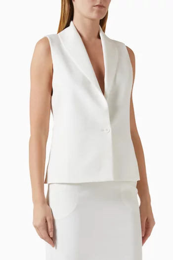 Leje Curved-back Top in Cupra Rayon Blend