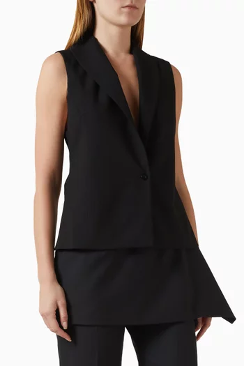 Leje Curved-back Top in Cupra Rayon Blend