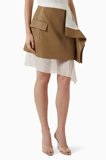 Ori Draped Layered Skirt