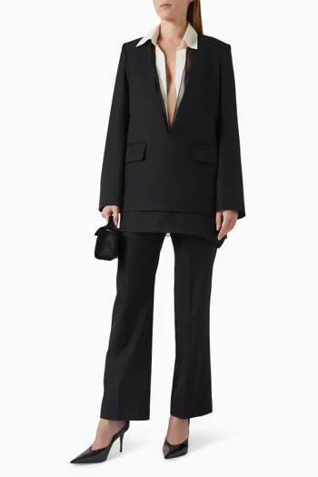 Cosette Skirt-overlay Pants in Cupra Rayon Blend