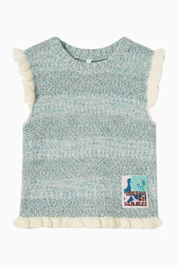 Knitted Top in Cotton Blend