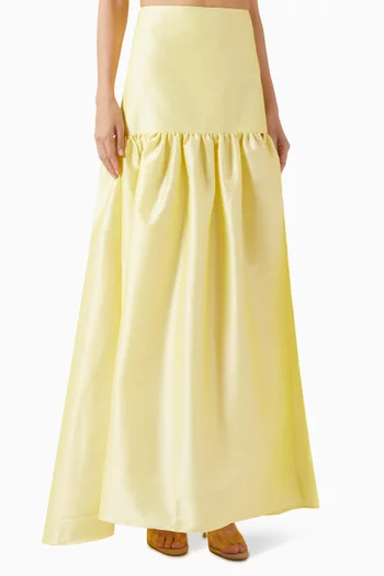 تنورة توليدو طويلة ستان