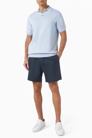 Knitted Polo Shirt in Cotton