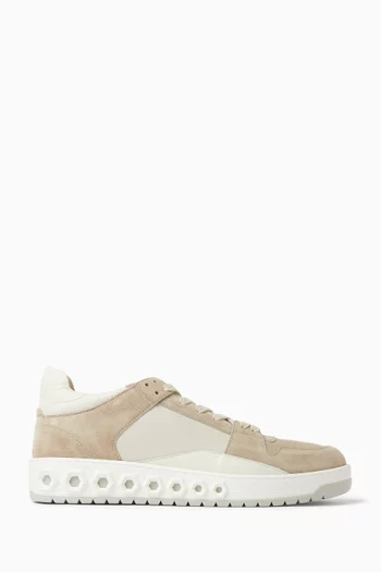 Court Sneakers in Suede & Nappa Leather