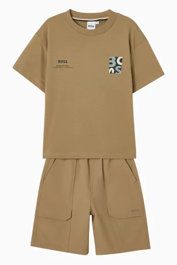 Logo T-shirt in Cotton-jersey