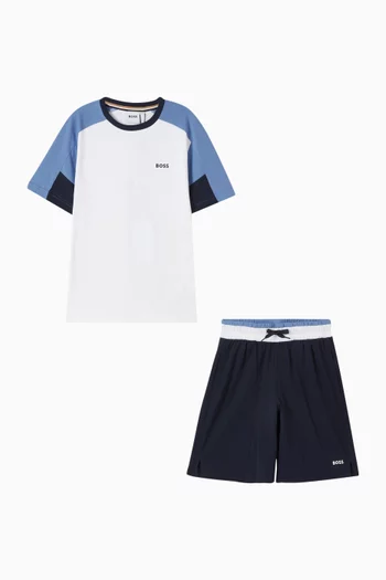 Logo T-shirt & Shorts Set