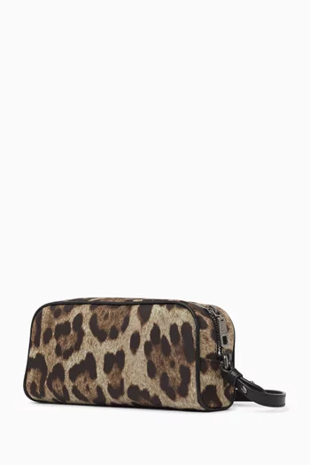 Leopard-print Bag in Nylon