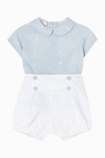 Shirt & Shorts Set in Cotton