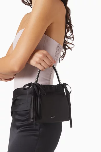 حقيبة ميني بيد علوية ورباط تضييق ستان