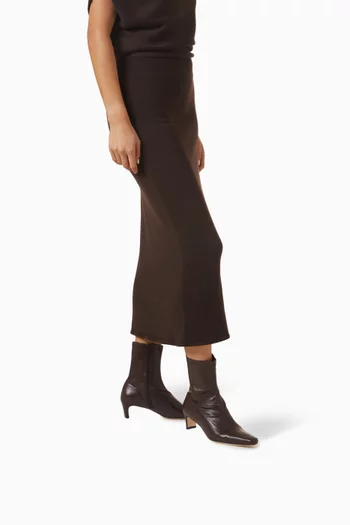 حذاء بوت والي جلد