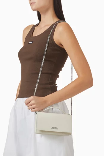 حقيبة جلام ميني بمرآة جلد