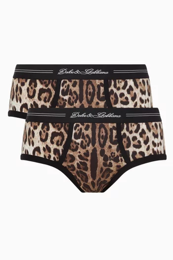 Leopard-print Briefs