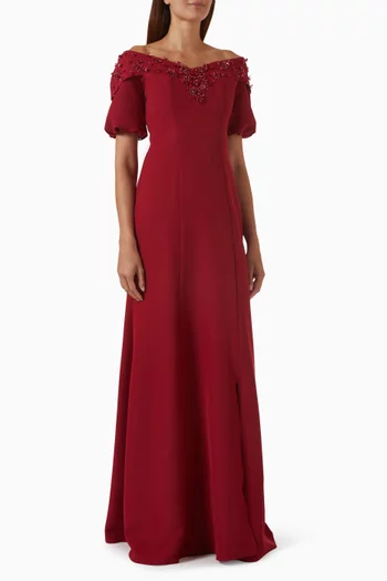 Sequin-embellished Gown