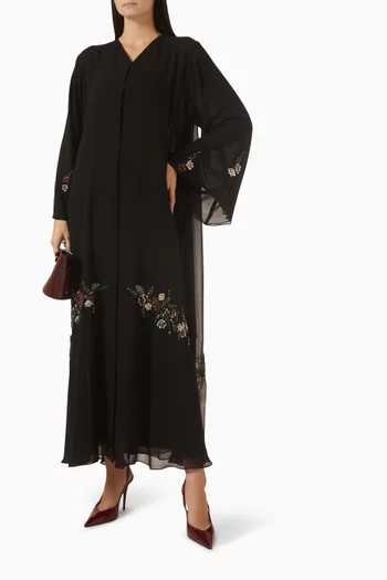 Embellished Abaya in Chiffon