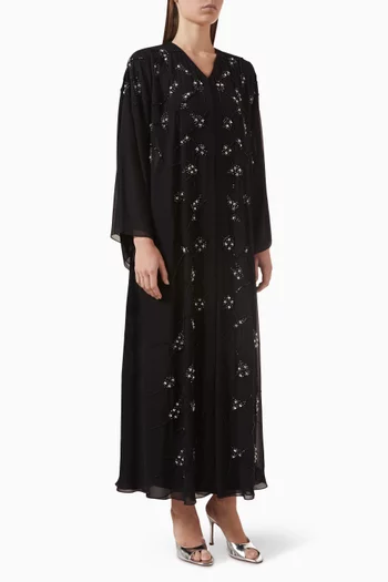 Embellished Abaya in Nada