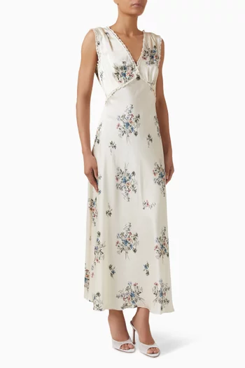 Tahlia Maxi Dress in Satin