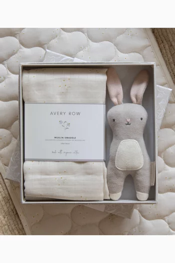 طقم هدايا لعبة لينة وبطانية لف