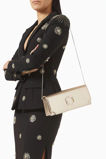 Vivien Clutch in Metallic Nappa