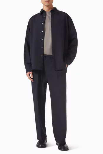 Mockneck T-shirt in Cotton