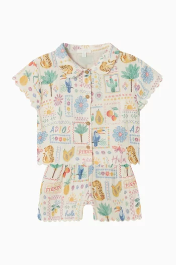 طقم بنقشة بوستكاردس