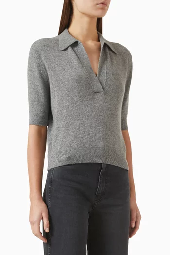 Shrunken Jo Sweater in Cashmere-blend