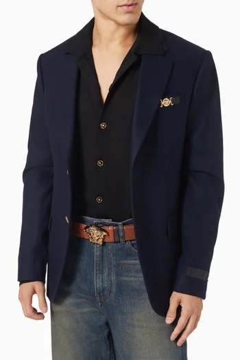 La Medusa Reversible Belt in Leather