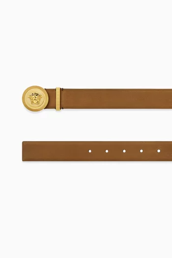 Medusa Biggie Belt in Calf Leather