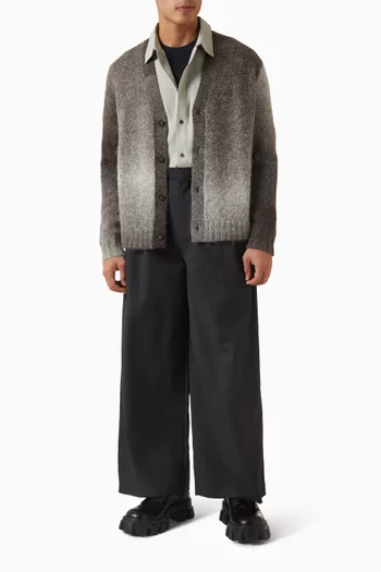 Degradé V-neck Cardigan in Knit